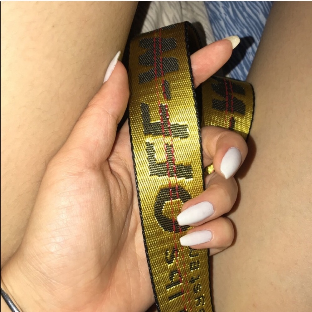 Fake off white belt